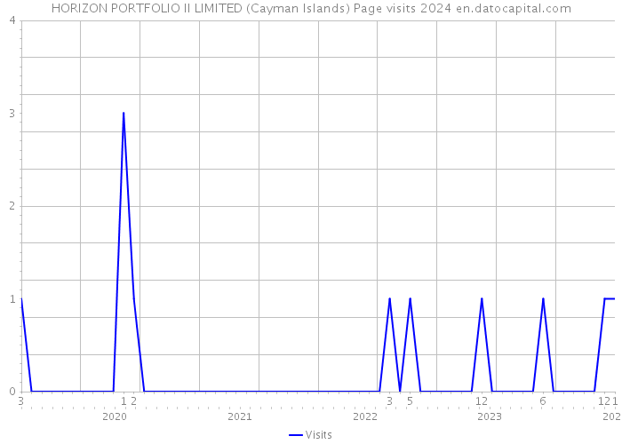 HORIZON PORTFOLIO II LIMITED (Cayman Islands) Page visits 2024 