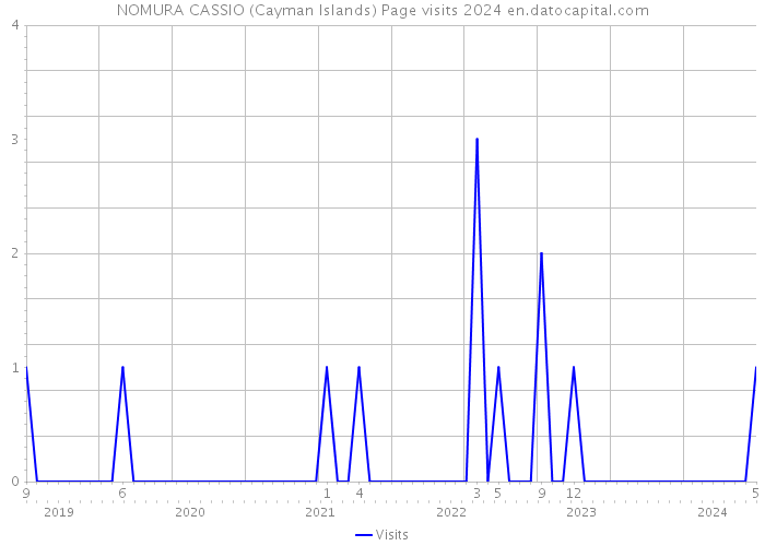 NOMURA CASSIO (Cayman Islands) Page visits 2024 