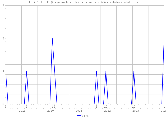 TPG PS 1, L.P. (Cayman Islands) Page visits 2024 
