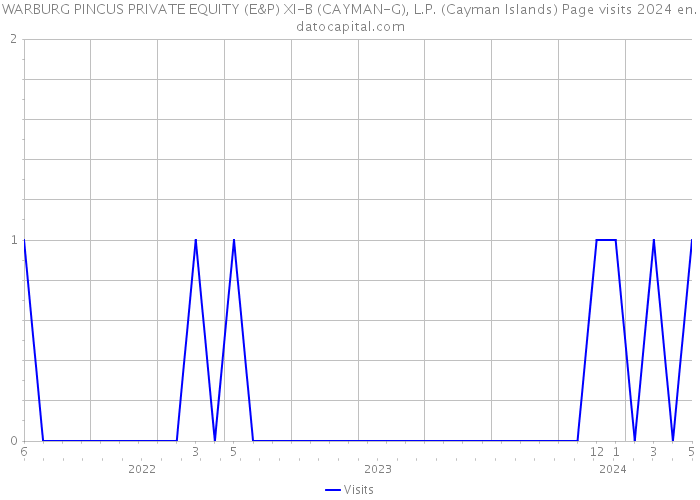 WARBURG PINCUS PRIVATE EQUITY (E&P) XI-B (CAYMAN-G), L.P. (Cayman Islands) Page visits 2024 