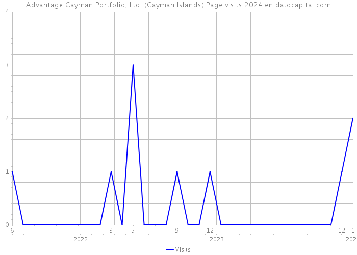 Advantage Cayman Portfolio, Ltd. (Cayman Islands) Page visits 2024 