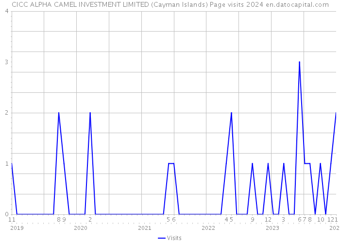 CICC ALPHA CAMEL INVESTMENT LIMITED (Cayman Islands) Page visits 2024 