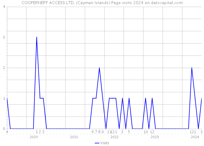 COOPERNEFF ACCESS LTD. (Cayman Islands) Page visits 2024 