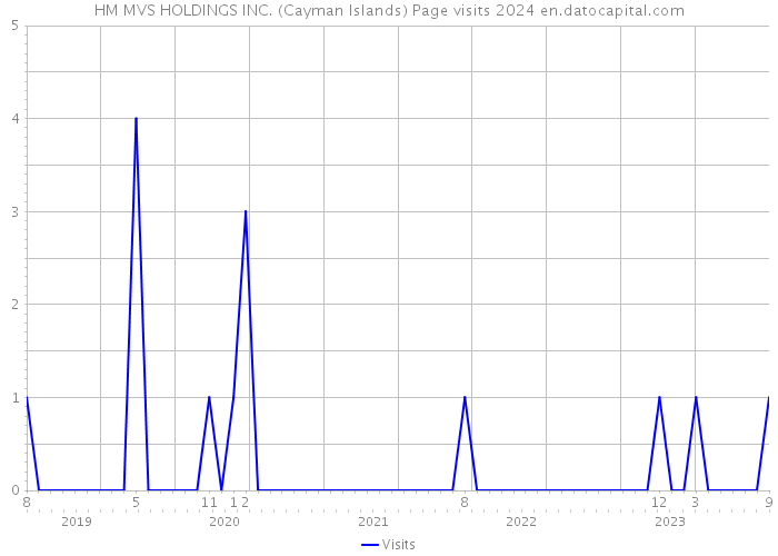 HM MVS HOLDINGS INC. (Cayman Islands) Page visits 2024 