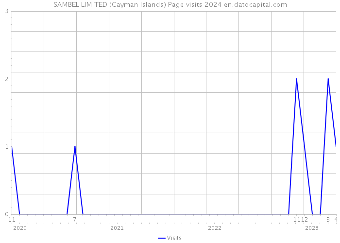 SAMBEL LIMITED (Cayman Islands) Page visits 2024 