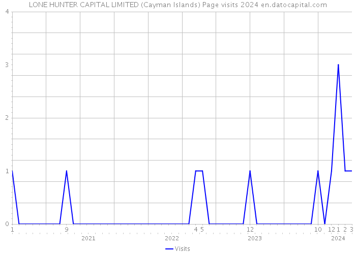 LONE HUNTER CAPITAL LIMITED (Cayman Islands) Page visits 2024 
