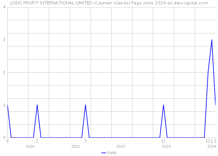 LONG PROFIT INTERNATIONAL LIMITED (Cayman Islands) Page visits 2024 