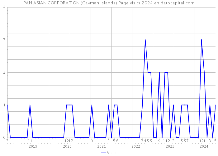 PAN ASIAN CORPORATION (Cayman Islands) Page visits 2024 