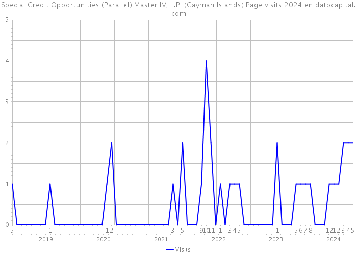 Special Credit Opportunities (Parallel) Master IV, L.P. (Cayman Islands) Page visits 2024 