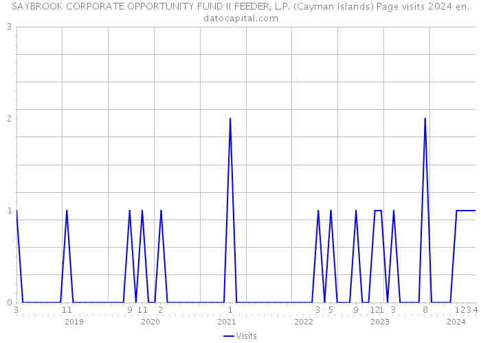 SAYBROOK CORPORATE OPPORTUNITY FUND II FEEDER, L.P. (Cayman Islands) Page visits 2024 