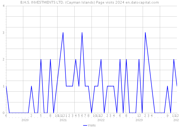 B.H.S. INVESTMENTS LTD. (Cayman Islands) Page visits 2024 