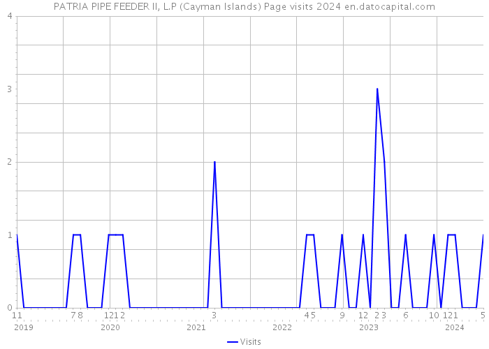 PATRIA PIPE FEEDER II, L.P (Cayman Islands) Page visits 2024 