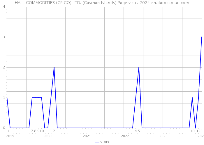 HALL COMMODITIES (GP CO) LTD. (Cayman Islands) Page visits 2024 