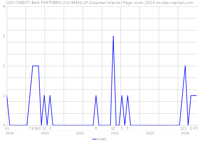 GSO CREDIT-BAA PARTNERS (CAYMAN) LP (Cayman Islands) Page visits 2024 