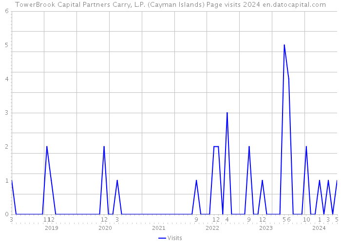 TowerBrook Capital Partners Carry, L.P. (Cayman Islands) Page visits 2024 