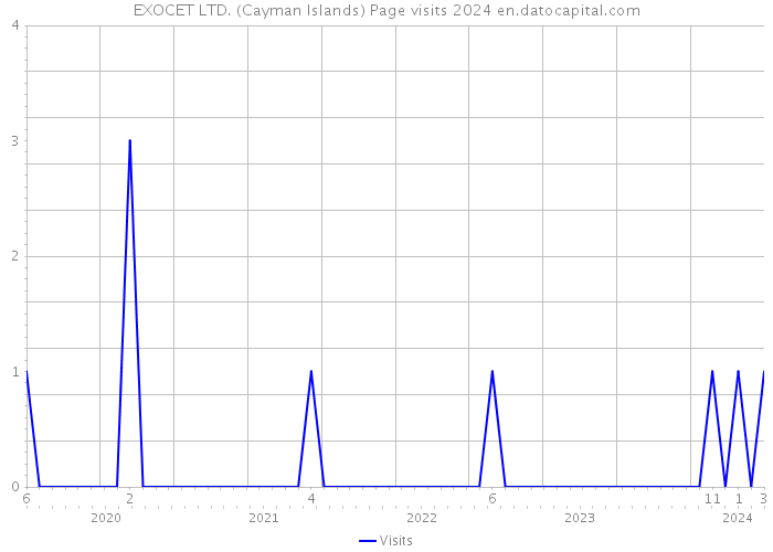 EXOCET LTD. (Cayman Islands) Page visits 2024 