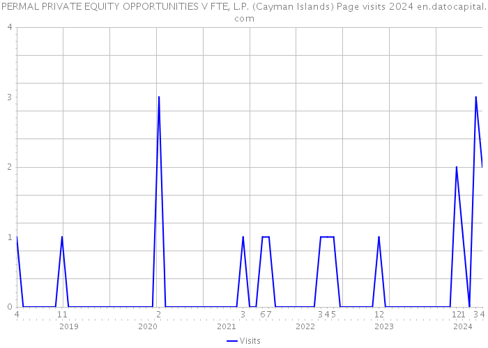 PERMAL PRIVATE EQUITY OPPORTUNITIES V FTE, L.P. (Cayman Islands) Page visits 2024 