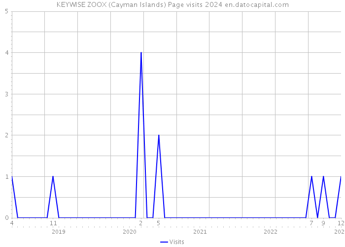 KEYWISE ZOOX (Cayman Islands) Page visits 2024 