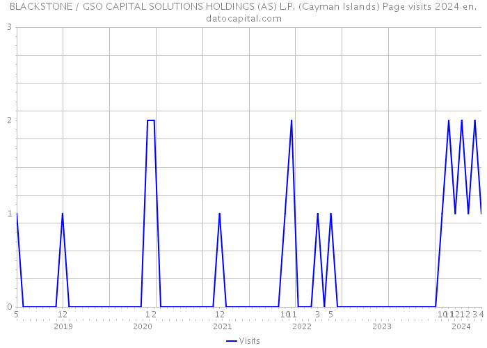 BLACKSTONE / GSO CAPITAL SOLUTIONS HOLDINGS (AS) L.P. (Cayman Islands) Page visits 2024 