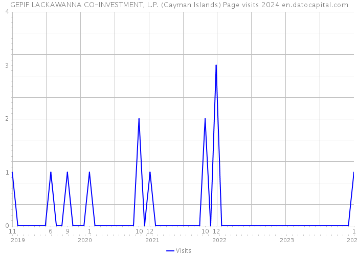 GEPIF LACKAWANNA CO-INVESTMENT, L.P. (Cayman Islands) Page visits 2024 