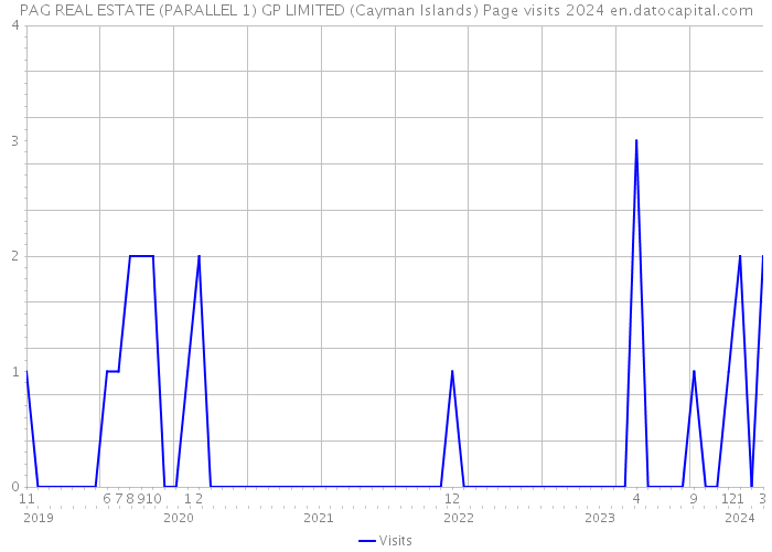 PAG REAL ESTATE (PARALLEL 1) GP LIMITED (Cayman Islands) Page visits 2024 