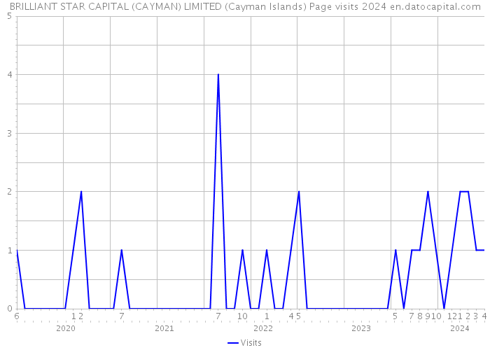 BRILLIANT STAR CAPITAL (CAYMAN) LIMITED (Cayman Islands) Page visits 2024 