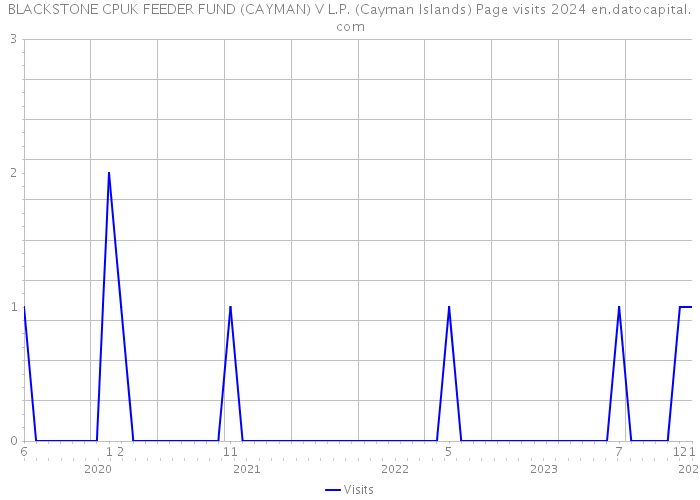 BLACKSTONE CPUK FEEDER FUND (CAYMAN) V L.P. (Cayman Islands) Page visits 2024 