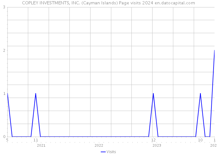 COPLEY INVESTMENTS, INC. (Cayman Islands) Page visits 2024 
