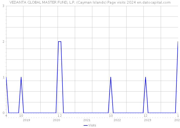 VEDANTA GLOBAL MASTER FUND, L.P. (Cayman Islands) Page visits 2024 