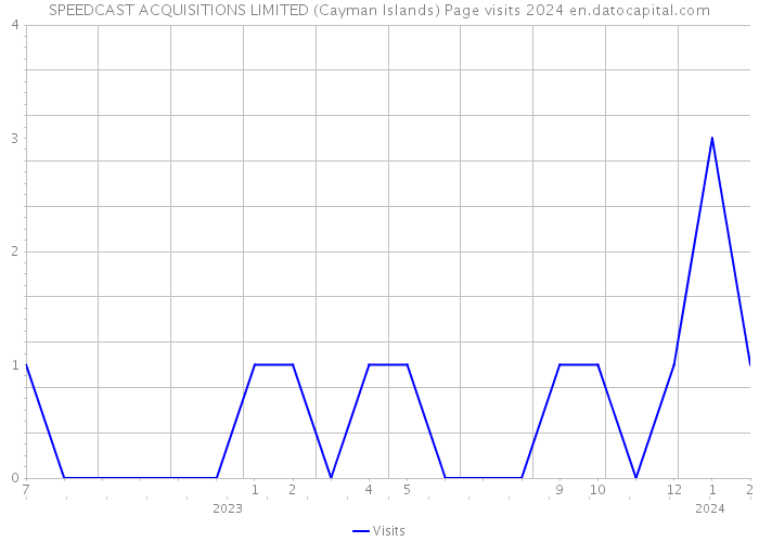 SPEEDCAST ACQUISITIONS LIMITED (Cayman Islands) Page visits 2024 