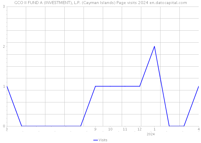 GCO II FUND A (INVESTMENT), L.P. (Cayman Islands) Page visits 2024 