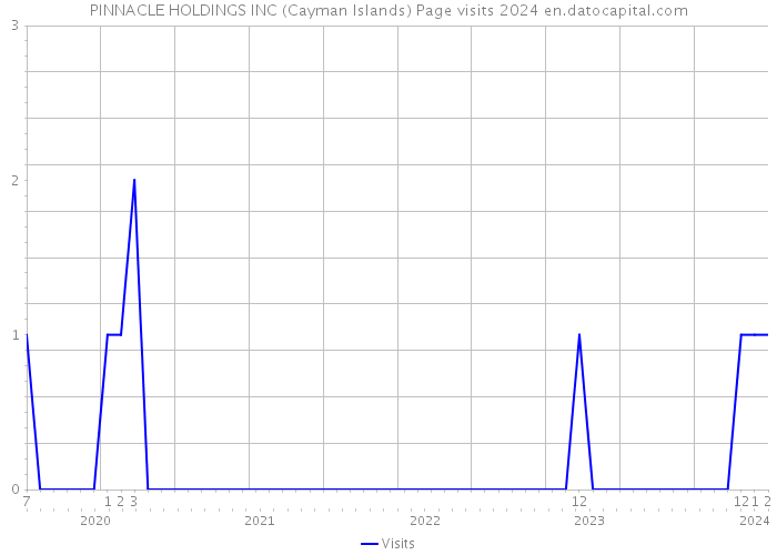 PINNACLE HOLDINGS INC (Cayman Islands) Page visits 2024 