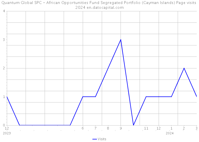 Quantum Global SPC - African Opportunities Fund Segregated Portfolio (Cayman Islands) Page visits 2024 