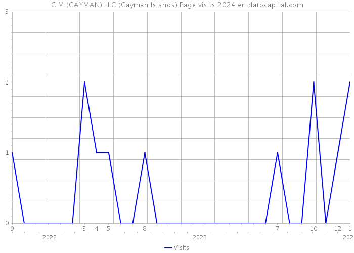 CIM (CAYMAN) LLC (Cayman Islands) Page visits 2024 