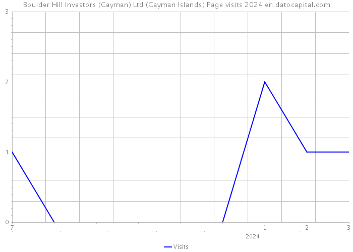 Boulder Hill Investors (Cayman) Ltd (Cayman Islands) Page visits 2024 