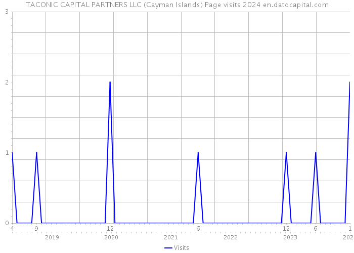 TACONIC CAPITAL PARTNERS LLC (Cayman Islands) Page visits 2024 