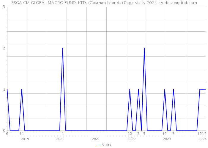 SSGA CM GLOBAL MACRO FUND, LTD. (Cayman Islands) Page visits 2024 