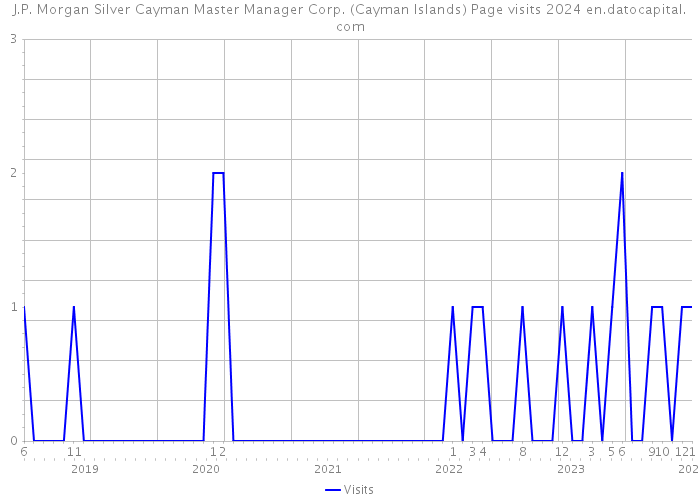 J.P. Morgan Silver Cayman Master Manager Corp. (Cayman Islands) Page visits 2024 