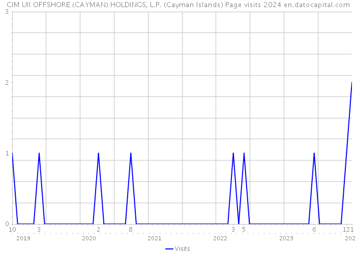 CIM UII OFFSHORE (CAYMAN) HOLDINGS, L.P. (Cayman Islands) Page visits 2024 