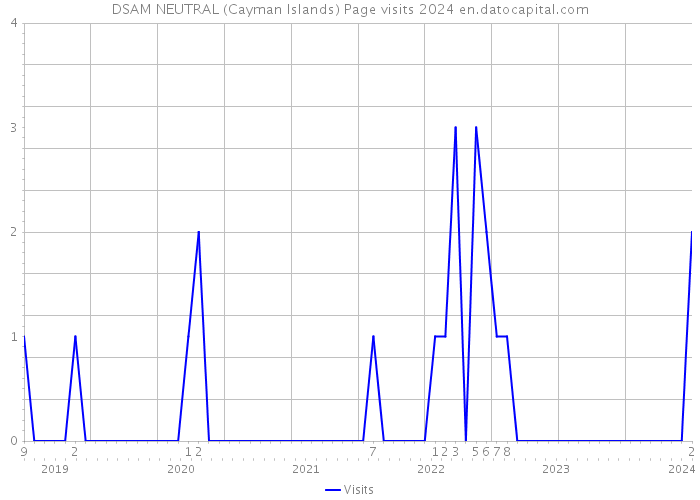 DSAM NEUTRAL (Cayman Islands) Page visits 2024 
