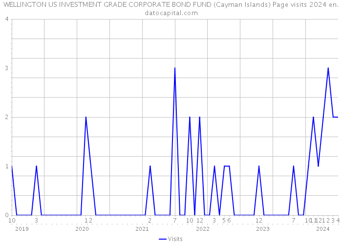 WELLINGTON US INVESTMENT GRADE CORPORATE BOND FUND (Cayman Islands) Page visits 2024 
