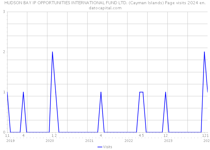 HUDSON BAY IP OPPORTUNITIES INTERNATIONAL FUND LTD. (Cayman Islands) Page visits 2024 