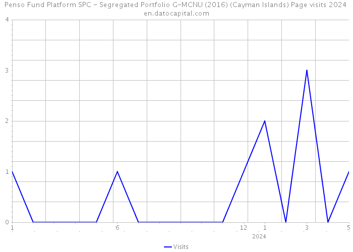 Penso Fund Platform SPC - Segregated Portfolio G-MCNU (2016) (Cayman Islands) Page visits 2024 