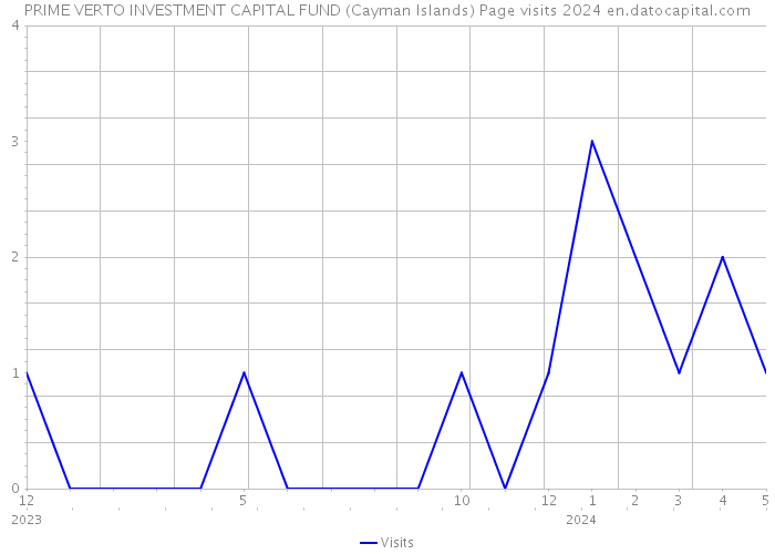 PRIME VERTO INVESTMENT CAPITAL FUND (Cayman Islands) Page visits 2024 