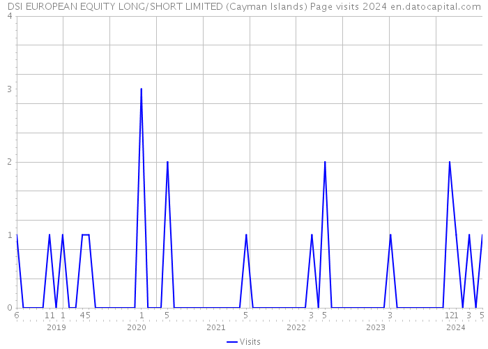 DSI EUROPEAN EQUITY LONG/SHORT LIMITED (Cayman Islands) Page visits 2024 