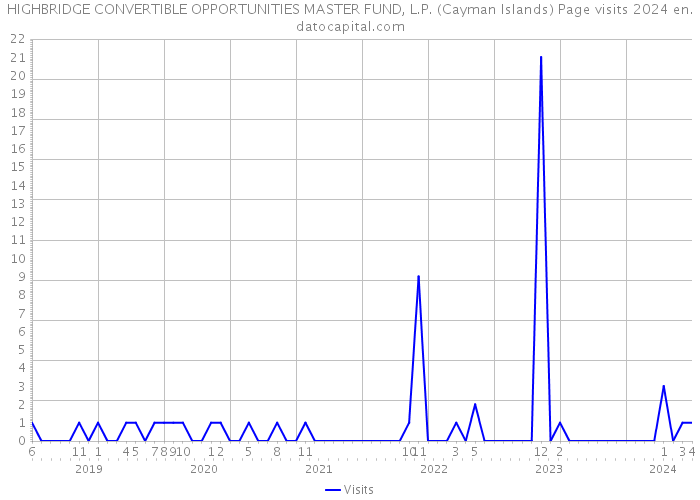 HIGHBRIDGE CONVERTIBLE OPPORTUNITIES MASTER FUND, L.P. (Cayman Islands) Page visits 2024 