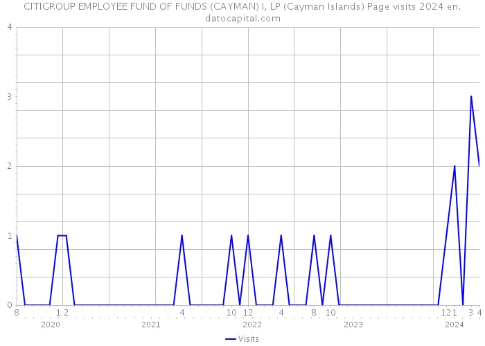 CITIGROUP EMPLOYEE FUND OF FUNDS (CAYMAN) I, LP (Cayman Islands) Page visits 2024 