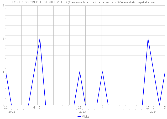 FORTRESS CREDIT BSL VII LIMITED (Cayman Islands) Page visits 2024 