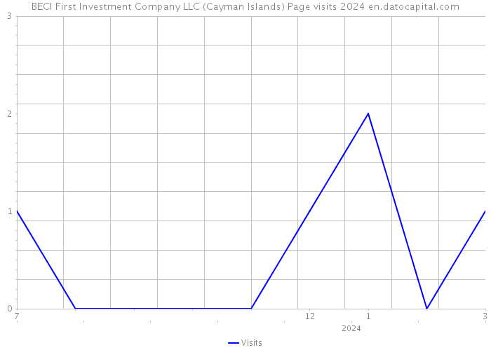 BECI First Investment Company LLC (Cayman Islands) Page visits 2024 