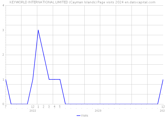 KEYWORLD INTERNATIONAL LIMITED (Cayman Islands) Page visits 2024 